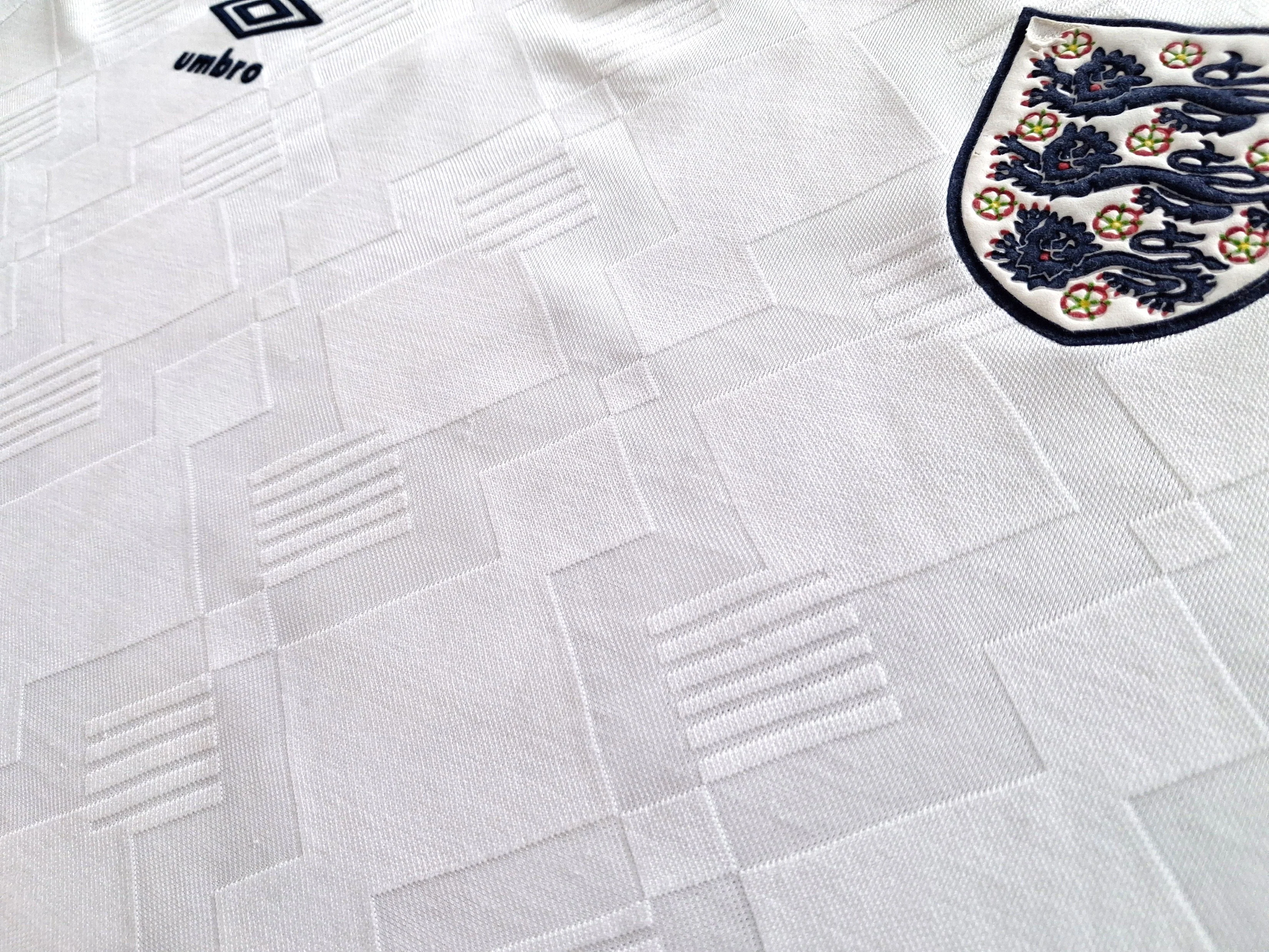 1990/91 England Home Football Shirt (XL) - Image 7