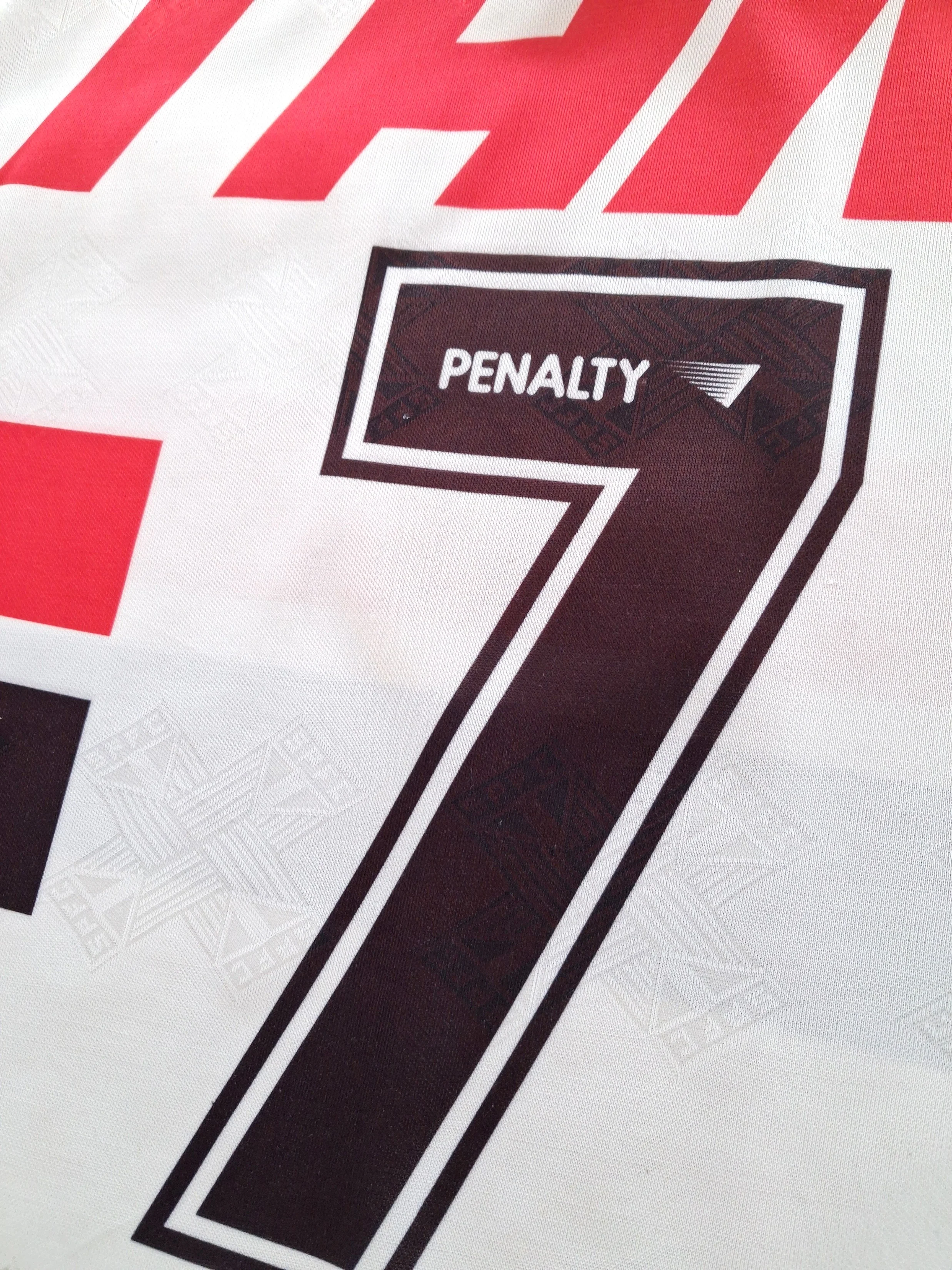 1995 Sao Paulo Home Football Shirt #7 (L) - Image 7
