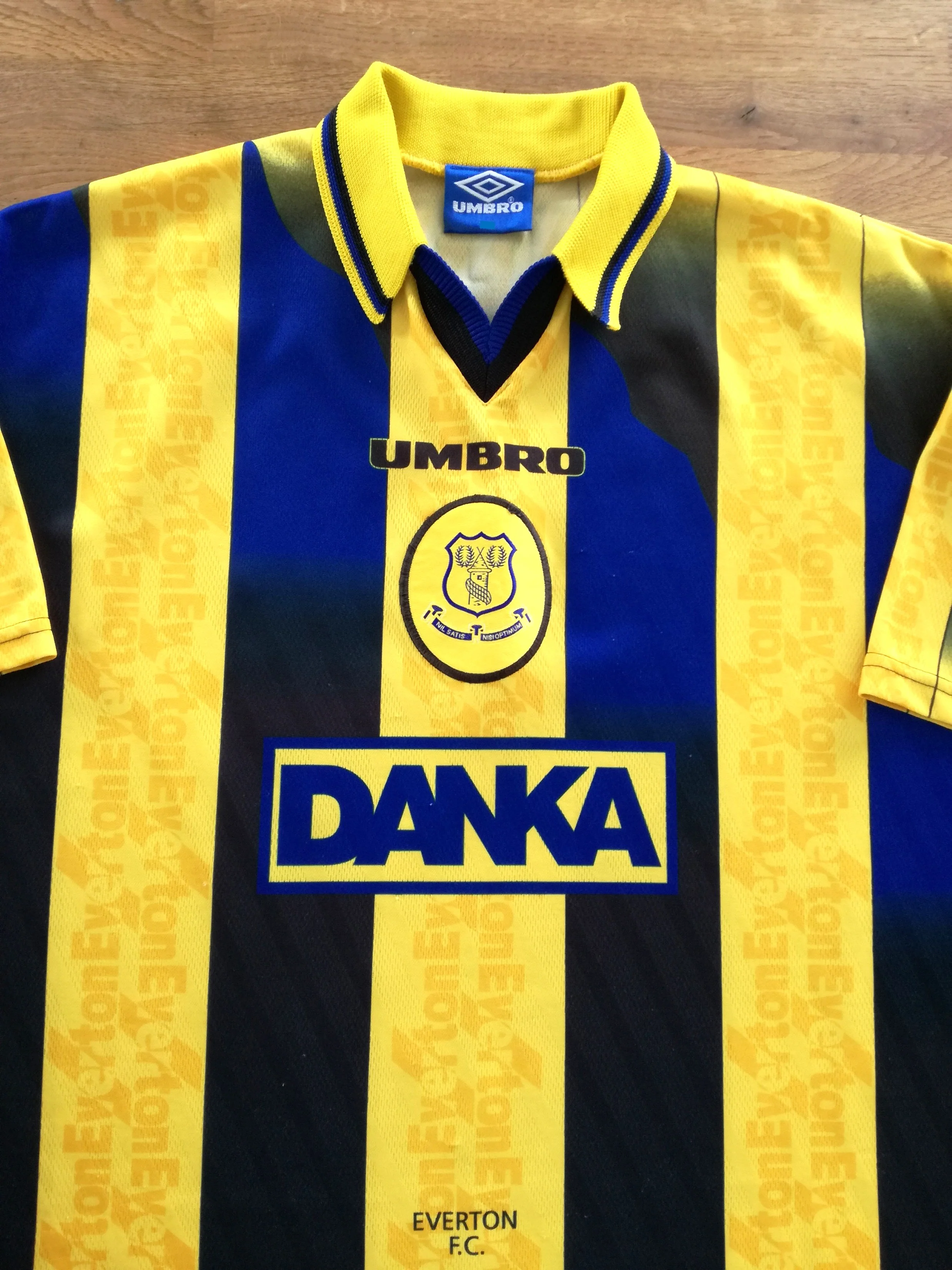 1996/97 Everton Away Football Shirt Speed #10 (XXL) - Image 2