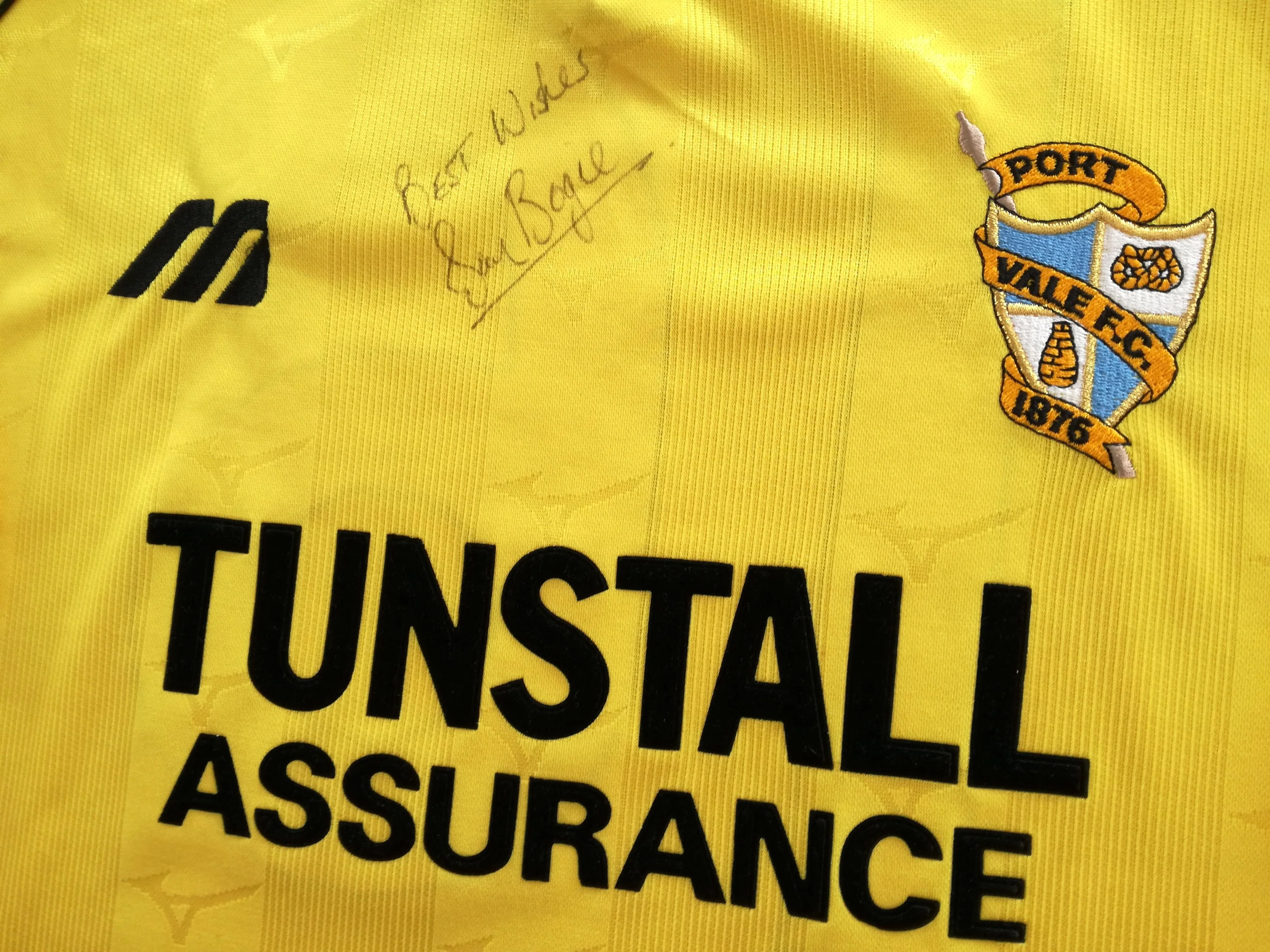 1998/99 Port Vale Away Match Issue Football League Shirt (Bogie) #16 (signed) (XL) - Image 8