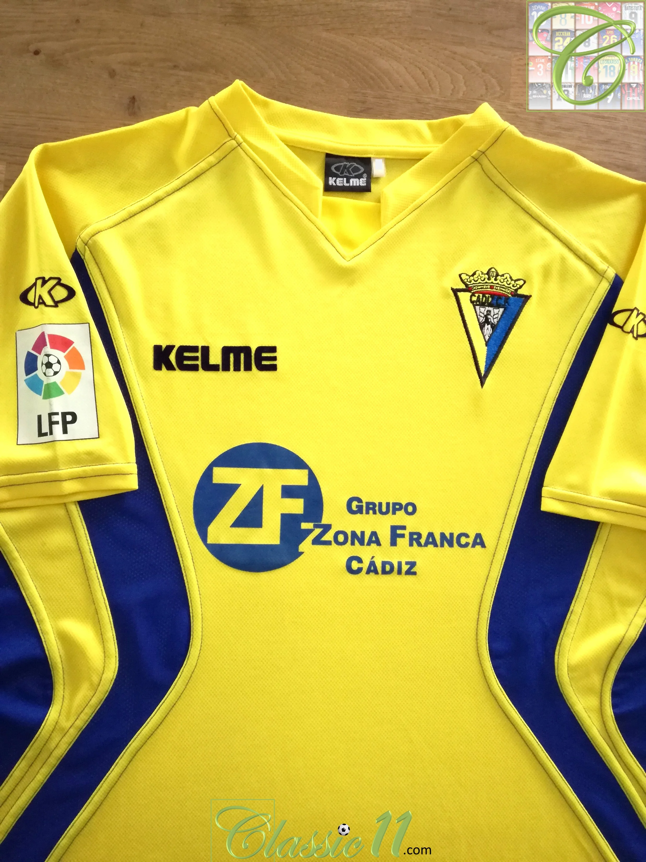 2003/04 Cadiz Home La Liga Football Shirt (L)
