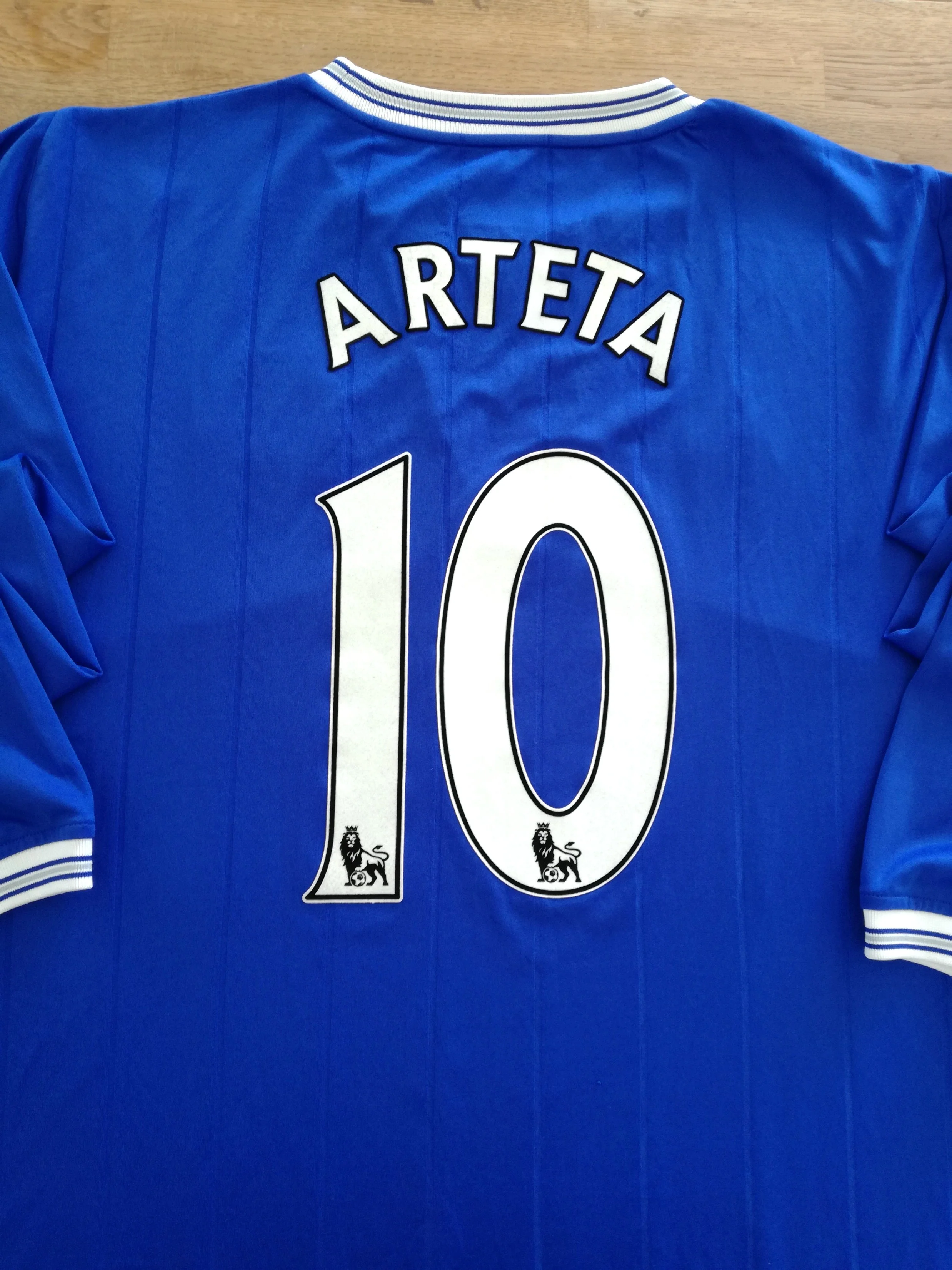2009/10 Everton Home Premier League Football Shirt Arteta #10 (4XL)