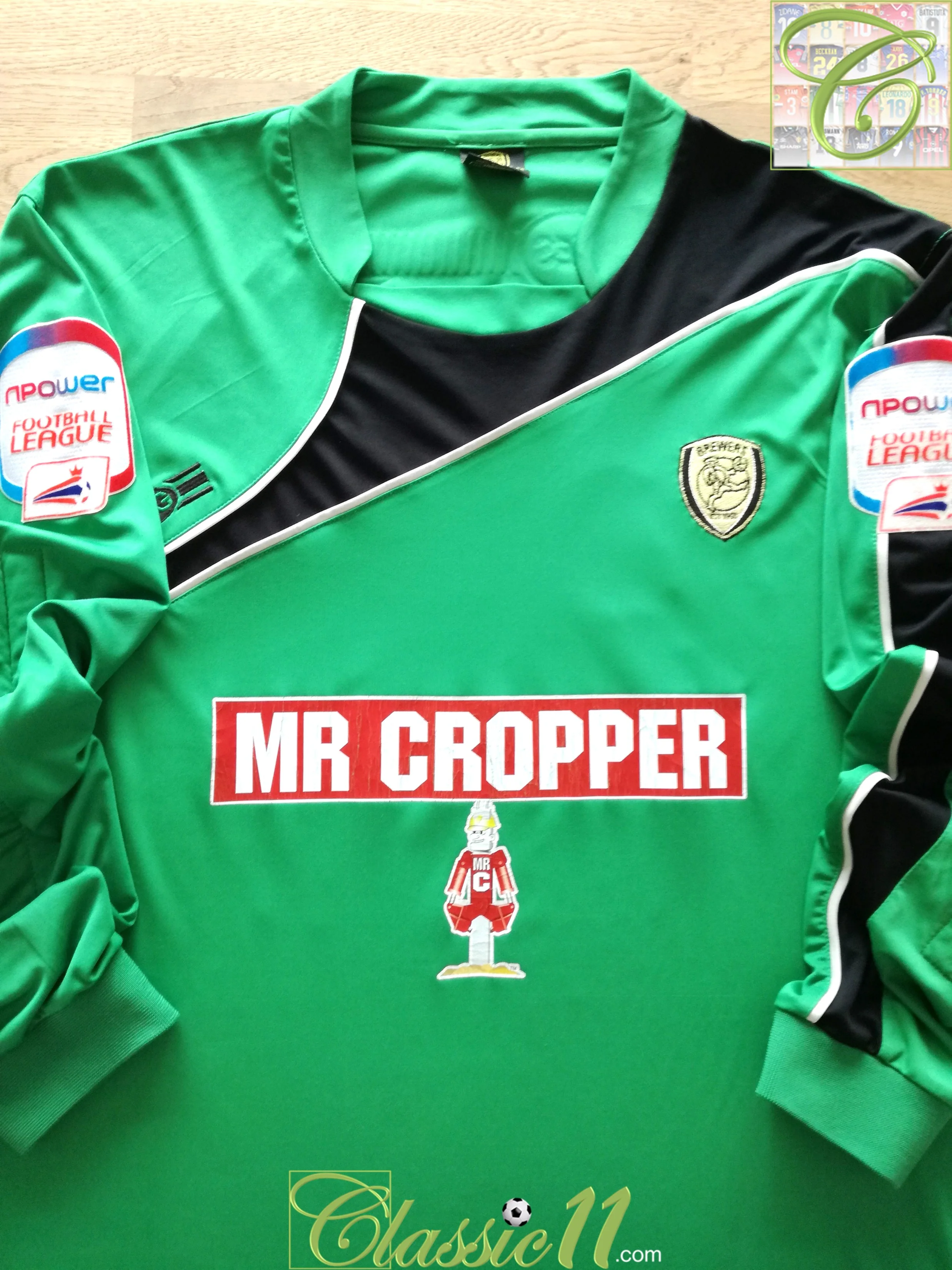 2010/11 Burton Albion Goalkeeper Match Worn Football League Shirt Legzdins #23 (L) - Image 2