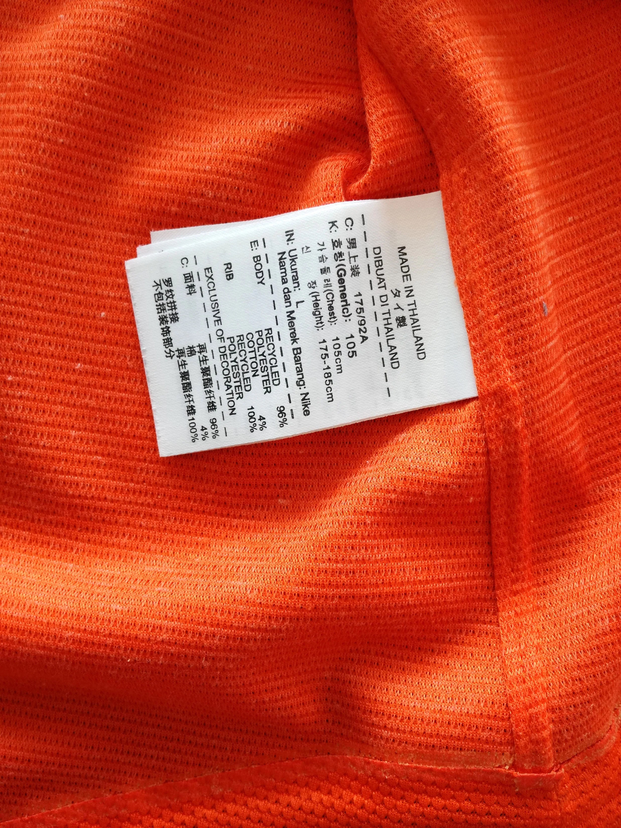 2012/13 Netherlands Home Player issue Football Shirt (L) - Image 8