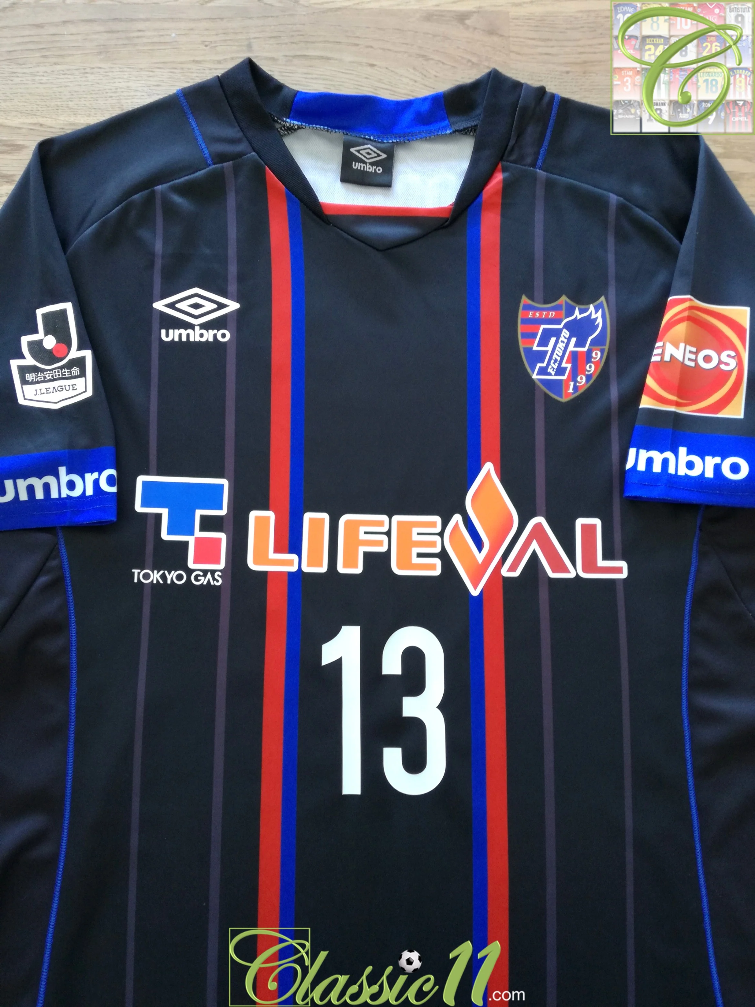 2015 FC Tokyo Goalkeeper J.League Football Shirt Enomoto #13 (M) - Image 2