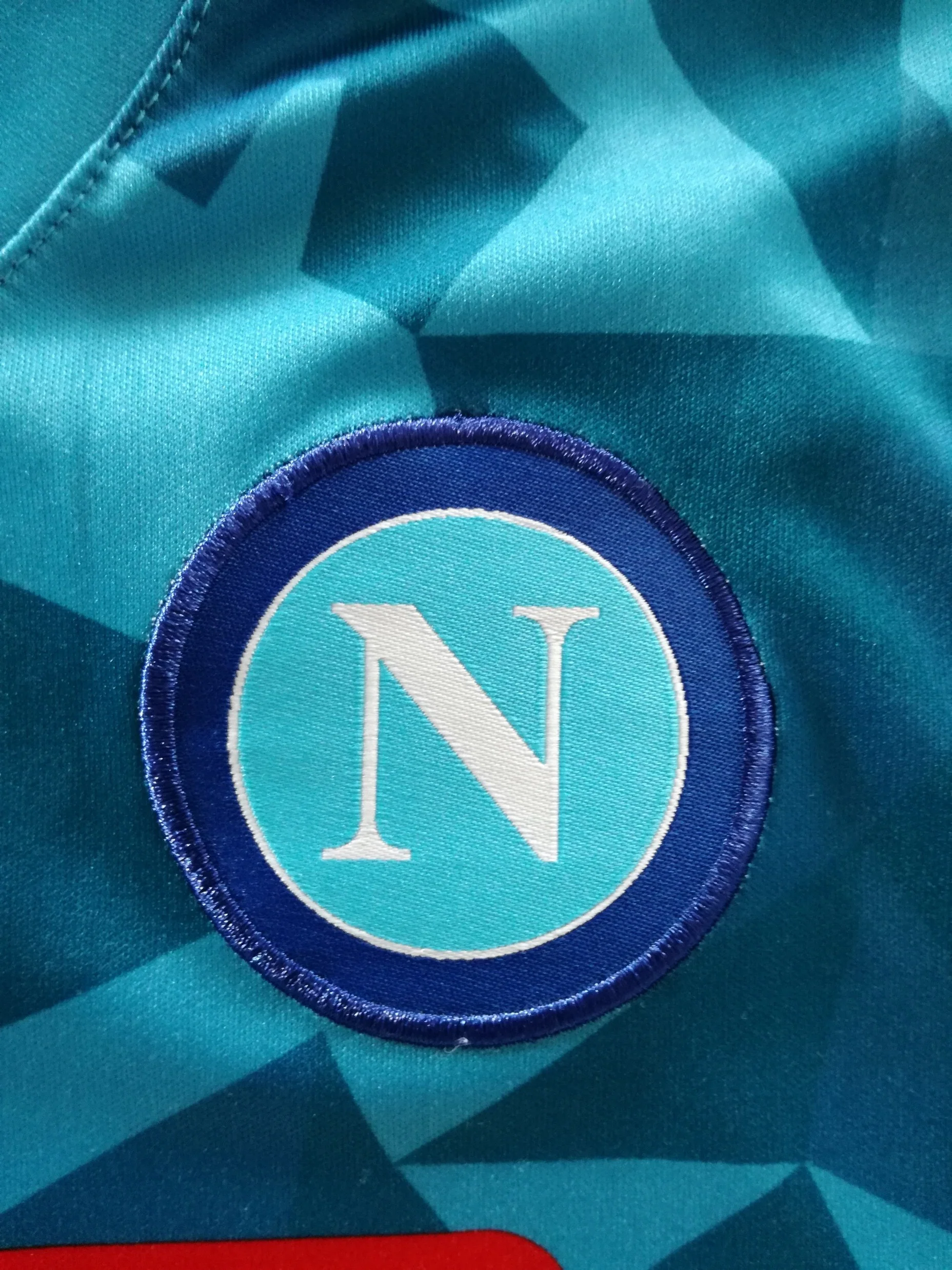2018/19 Napoli Home Basic Football Shirt (M) - Image 4