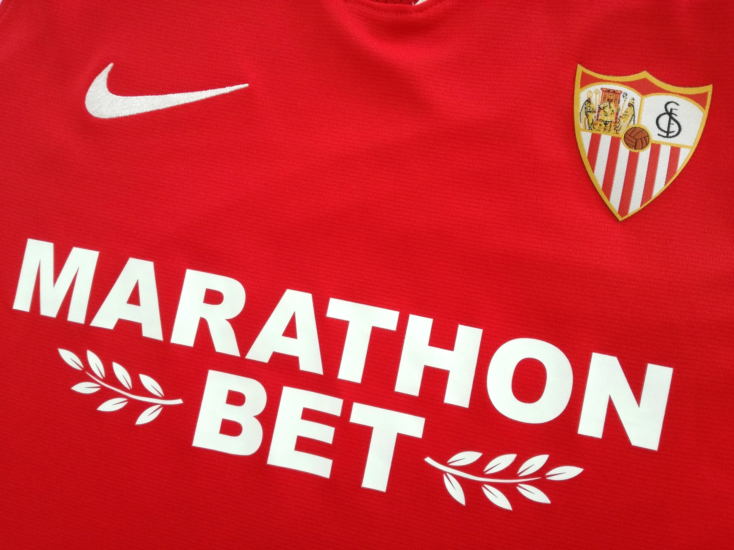 2019 Sevilla Away La Liga Match Issue (vs Espanyol) Football Shirt L. Ocampos #5 (L) - Image 9