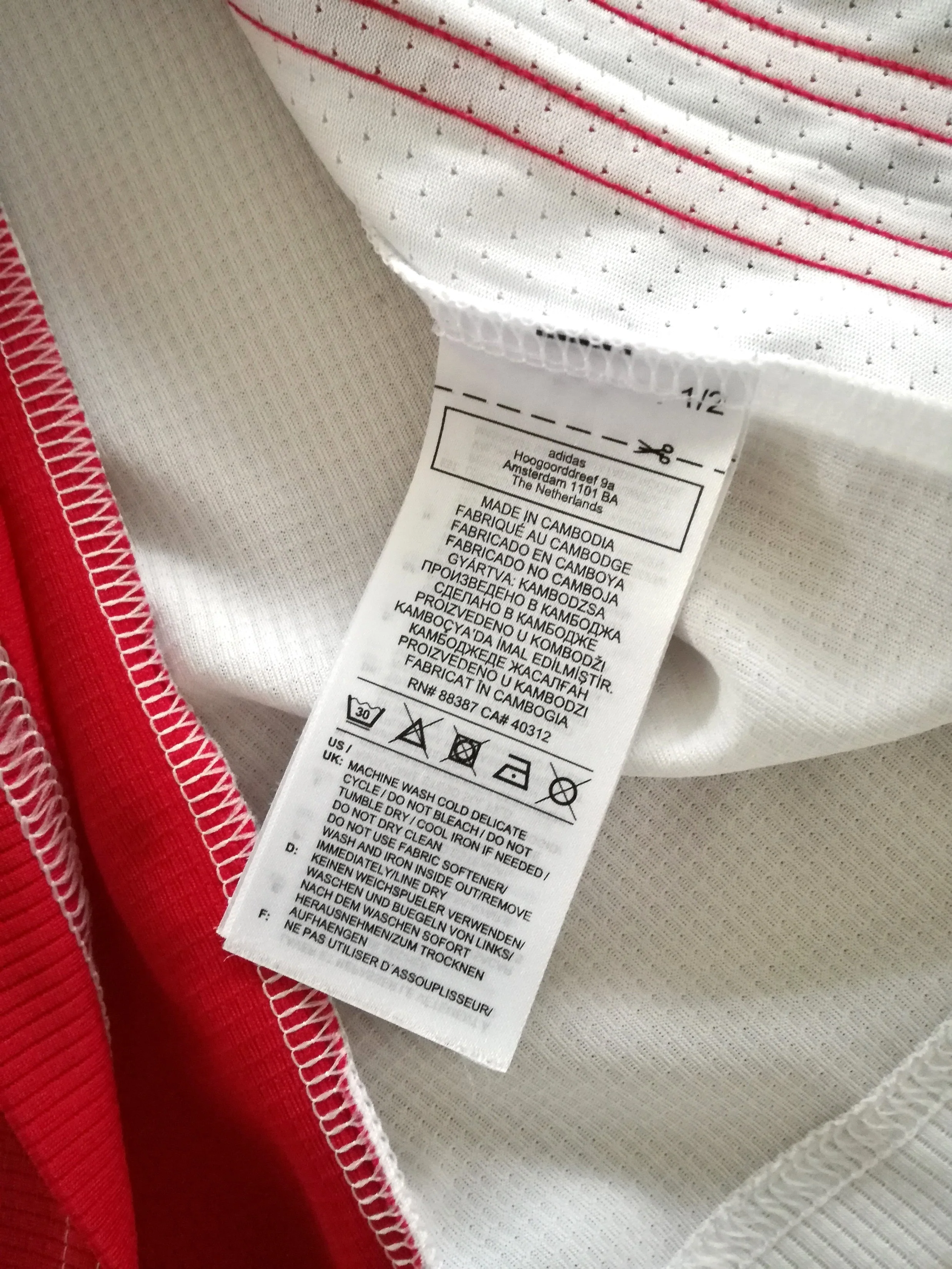 2020/21 Ajax Home Football Shirt (XL) - Image 7
